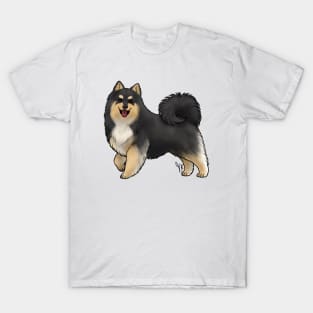 Dog - Finnish Lapphund - Black T-Shirt